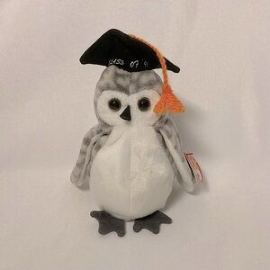 ⭐️ Vintage 1999 Wiser The Owl Class Of ‘99 Graduation Ty Beanie Baby